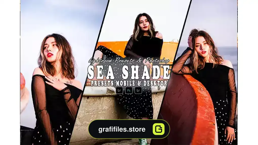 پریست لایت روم دریا به همراه اکشن فتوشاپ Sea Shade Action & Lightrom Presets