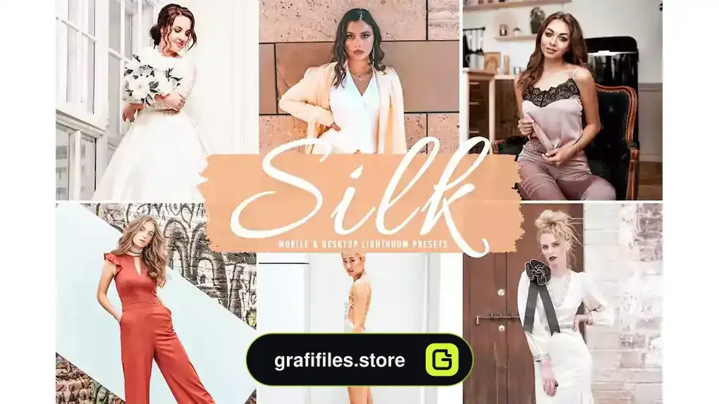 پریست لایت روم به همراه اکشن فتوشاپ Silk Mobile & Desktop Lightroom Presets