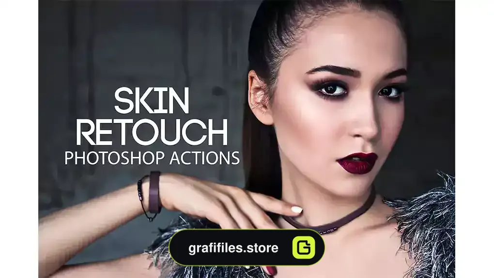 اکشن فتوشاپ روتوش پوست Skin Retouch Photoshop Actions Kit