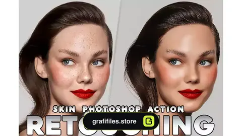 اکشن فتوشاپ روتوش چهره فشن Skin Retouching HDR Fashion Photoshop Action