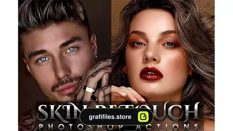 اکشن فتوشاپ رتوش پوست Skin Retouching Photoshop Action
