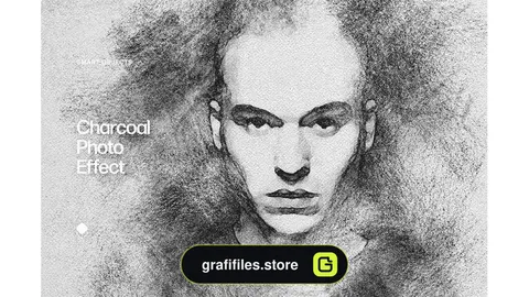 افکت عکس زغالی Smudged Charcoal Photo Effect
