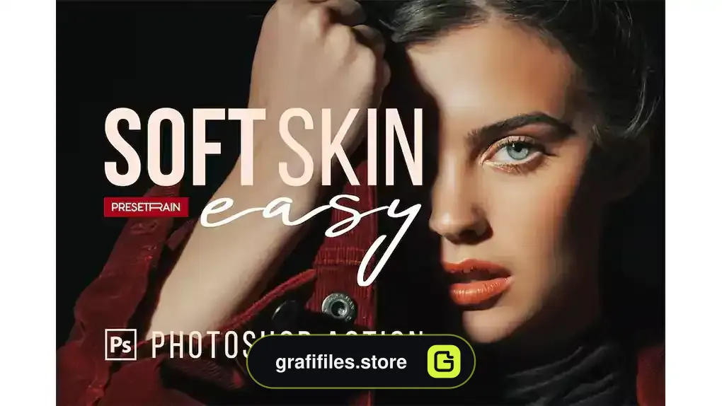 اکشن فتوشاپ روتوش و صاف کردن پوست Soft Skin Easy Retouching Action