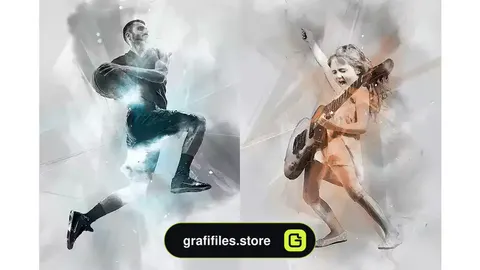 اکشن فتوشاپ افکت طیف نوری Spectrum Photoshop Action