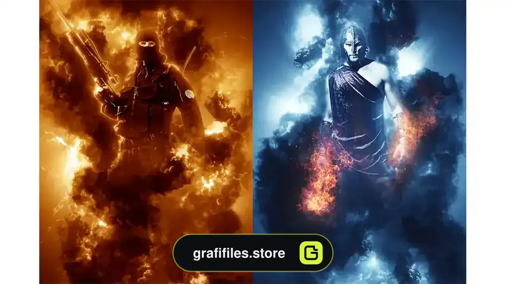 اکشن فتوشاپ ایجاد افکت طوفان Storm Photoshop Action