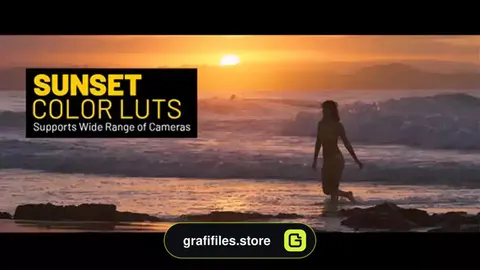 پریست فاینال کات غروب آفتاب Sunset LUTs for Final Cut
