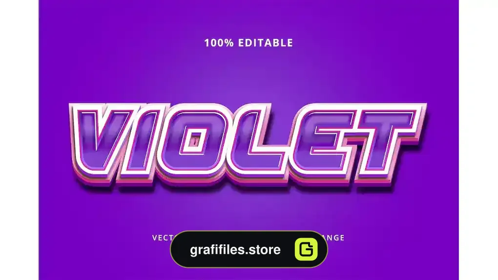 افکت متن ایلوستریتور Text Editable - EPS Text Effect