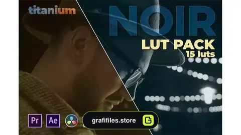 پریست اصلاح رنگ Titanium Noir LUT Pack (15 Luts)