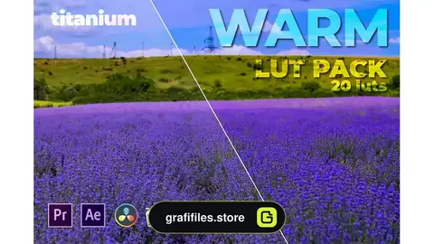 پریست اصلاح رنگ Titanium Warm LUT Pack