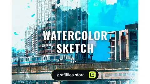 افکت اسکچ آبرنگی Watercolor Sketch Effect
