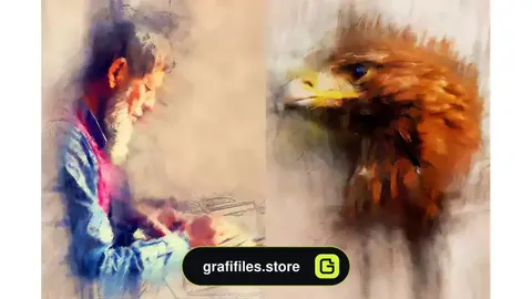اکشن فتوشاپ افکت هنر مدرن Modern Art 2 Photoshop Action
