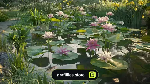 مدل سه بعدی گل مرداب و برکه از Maxtree – کالکشن 69