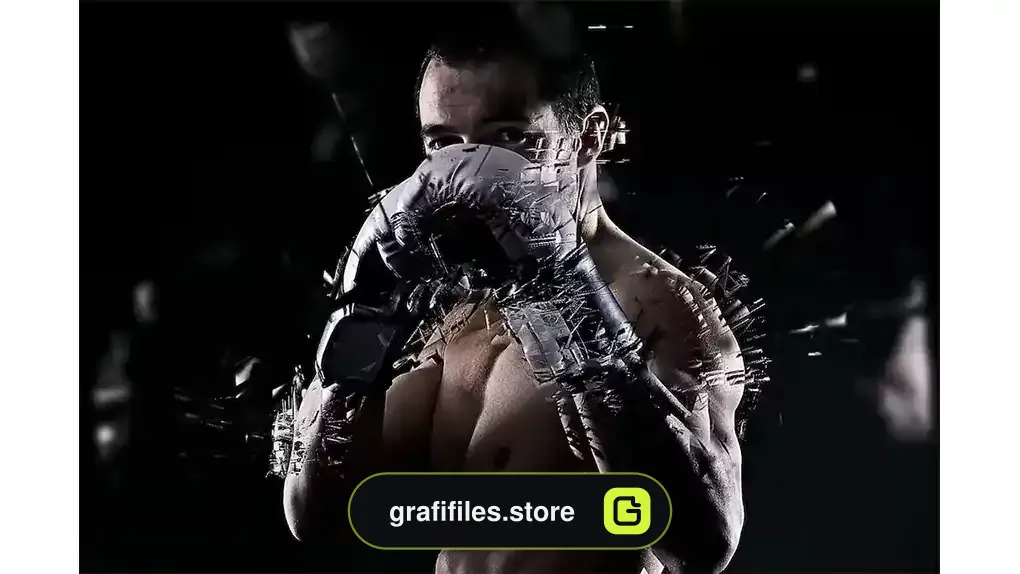 دانلود اکشن فتوشاپ افکت شکسته شدن تصویر Shatter Photoshop Action