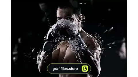 دانلود اکشن فتوشاپ افکت شکسته شدن تصویر Shatter Photoshop Action