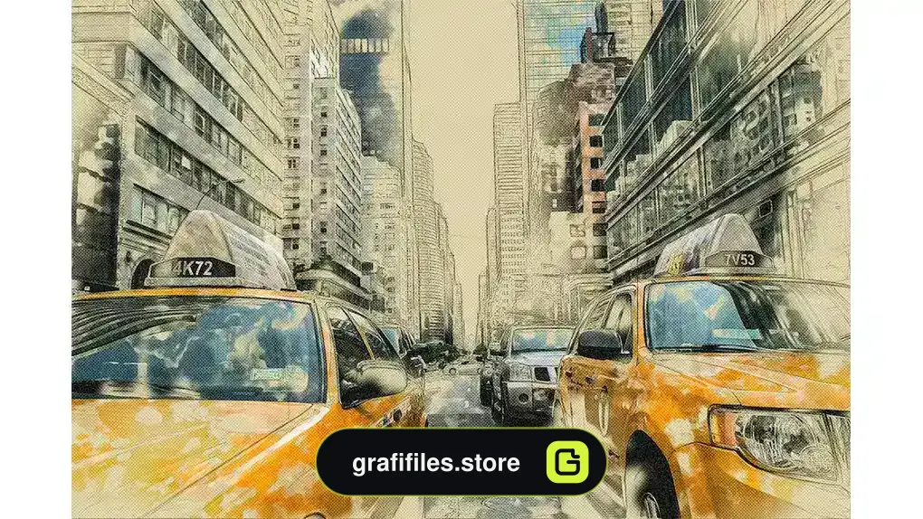 اکشن فتوشاپ افکت هنری Technical Art Photoshop Action