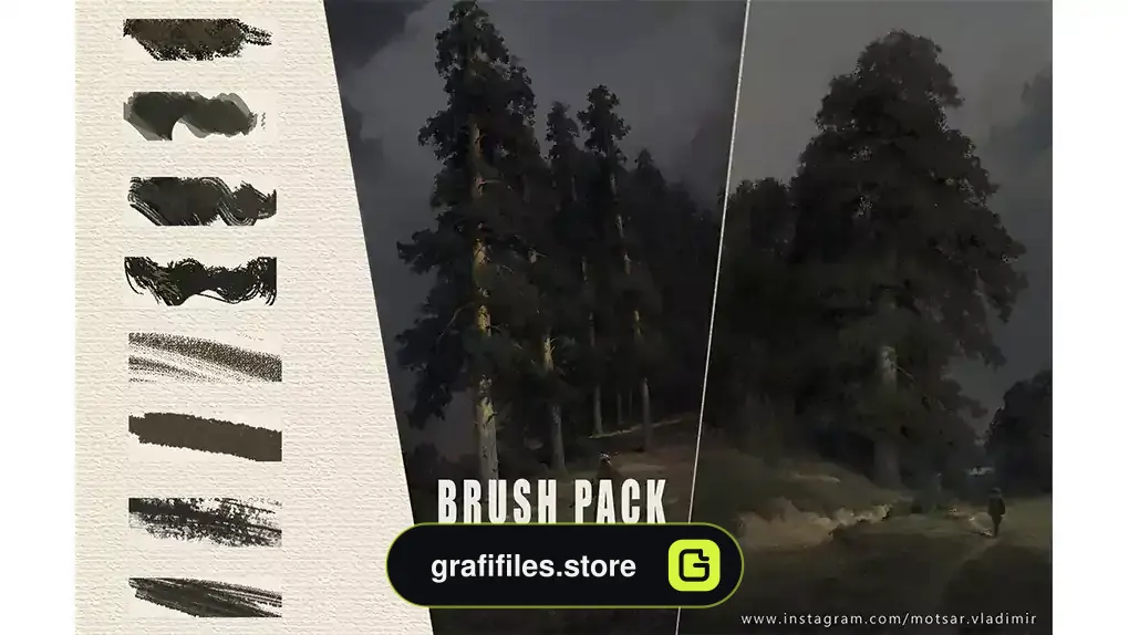براش فتوشاپ بافت سنتی Traditional Texture Brushes