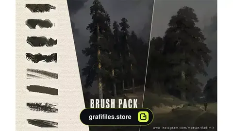 براش فتوشاپ بافت سنتی Traditional Texture Brushes