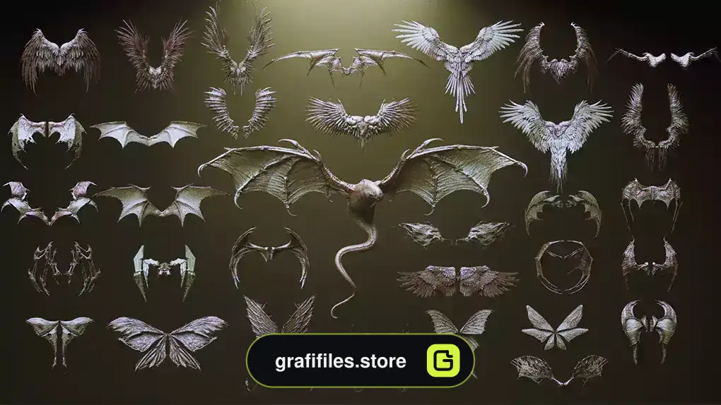 براش زیبراش بال Character & Creature wings