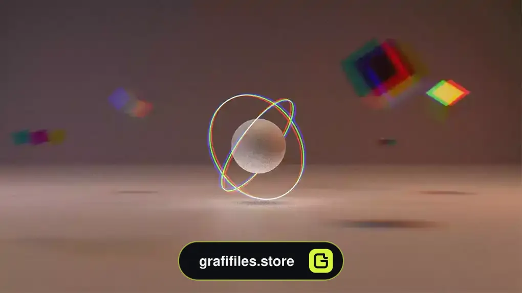 پروژه افترافکت وله سه بعدی گلیچ 3D Glitchy Opener