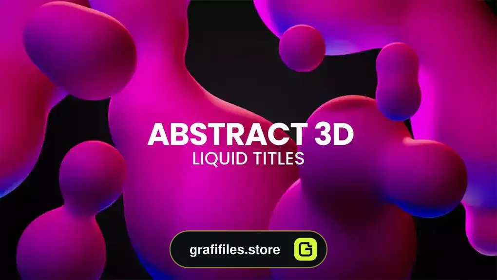 پروژه افترافکت تایتل سیال انتزاعی Abstract Liquid Titles
