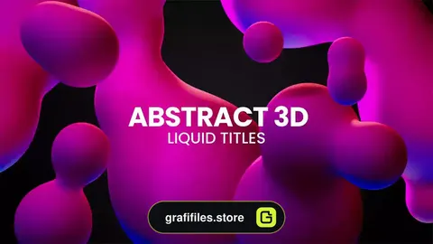 پروژه افترافکت تایتل سیال انتزاعی Abstract Liquid Titles