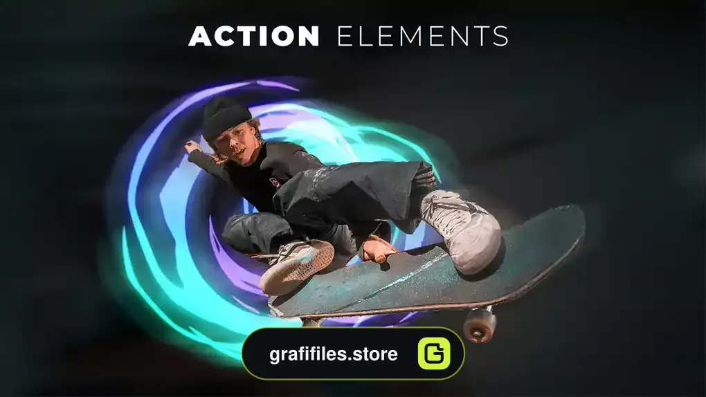 پروژه افترافکت افکت کارتونی اکشن Action Elements