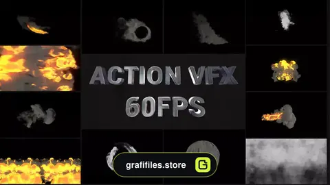 پروژه افترافکت جلوه های ویژه اکشن Action VFX Pack