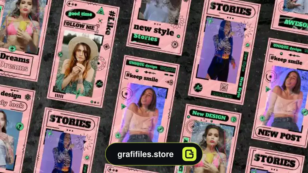 پروژه افترافکت استوری اینستاگرام Awesome Trendy Stories