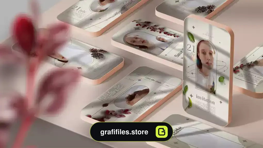 پروژه افترافکت استوری عروسی Beauty & Wedding Stories Pack