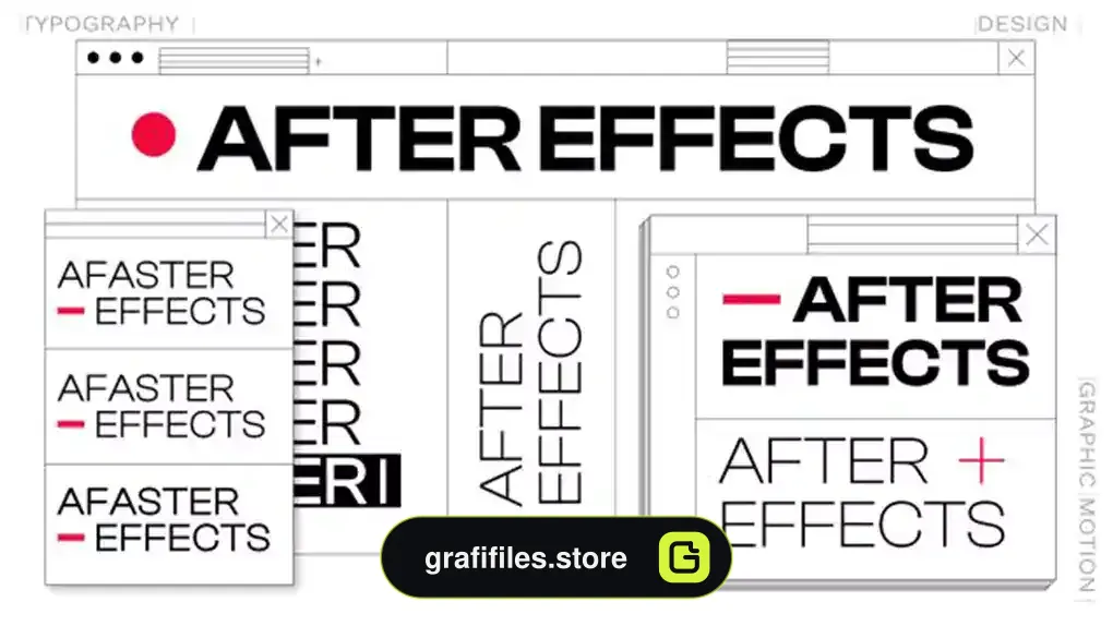 پروژه افترافکت تایپوگرافی تبلیغات Brutal Ads Typography
