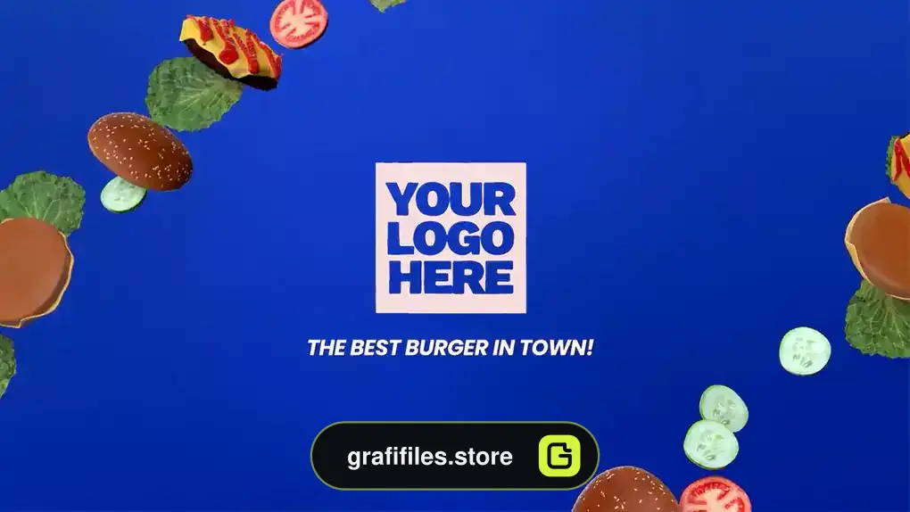 پروژه افترافکت اینترو برگر Burger 3D Intro