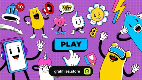 پروژه افترافکت تایتل کارتونی Cartoon Titles And Animations