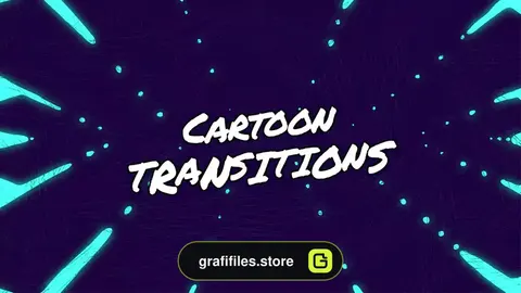 ترانزیشن کارتونی افترافکت Cartoon Transitions