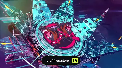 پروژه لوگو موشن افترافکت Cyberflower Logo Original