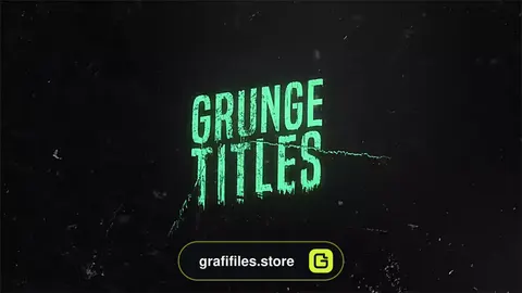 پروژه افترافکت تایتل گرانج Damaged Grunge Titles