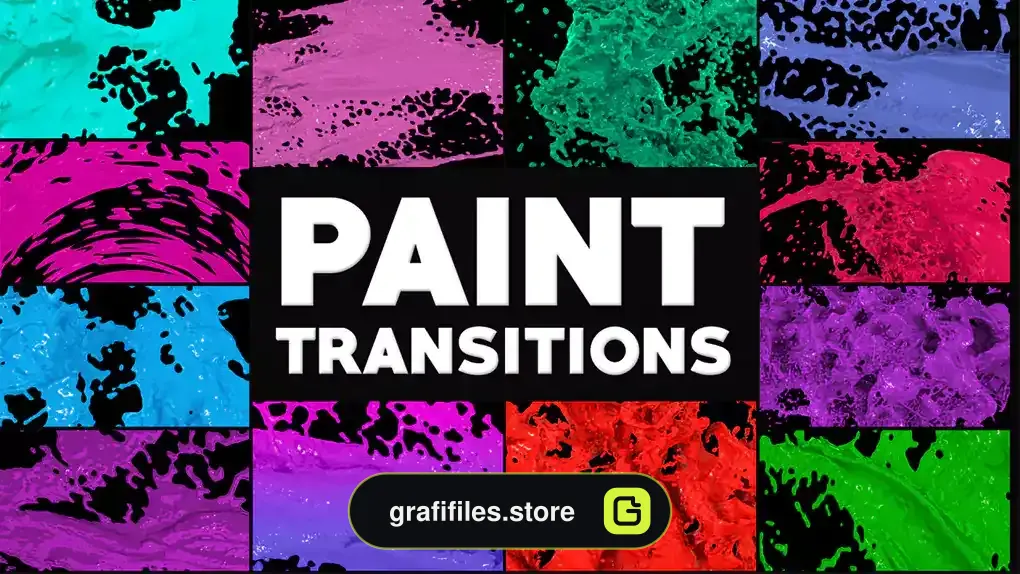 ترانزیشن افترافکت نقاشی داینامیک Dynamic Paint Transitions