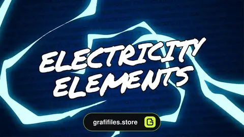 پروژه افترافکت افکت کارتونی الکتریکی Electricity Elements
