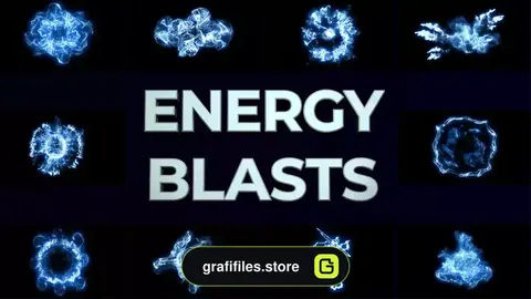پروژه افترافکت انفجار انرژی Energy Blasts