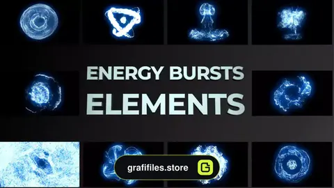 فوتیج افکت انفجار انرژی Energy Bursts Effects Pack