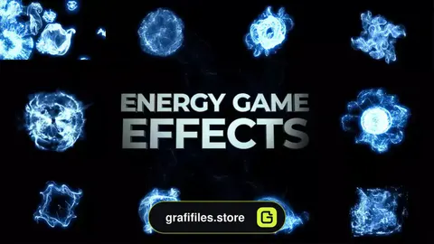 پروژه افترافکت افکت انرژی بازی Energy Game Effects