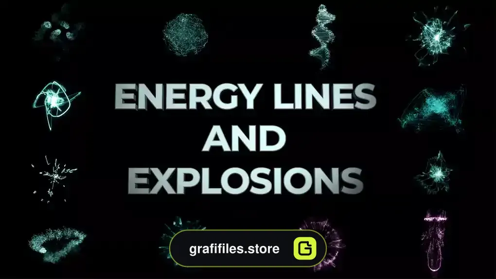 پروژه افترافکت انفجار انرژی Energy Lines And Explosions