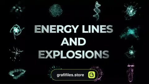 پروژه افترافکت انفجار انرژی Energy Lines And Explosions