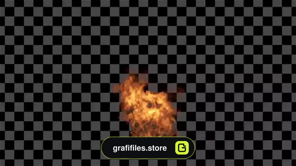 فوتیج انفجار آتش و دود Eruption Fire And Smoke Overlays