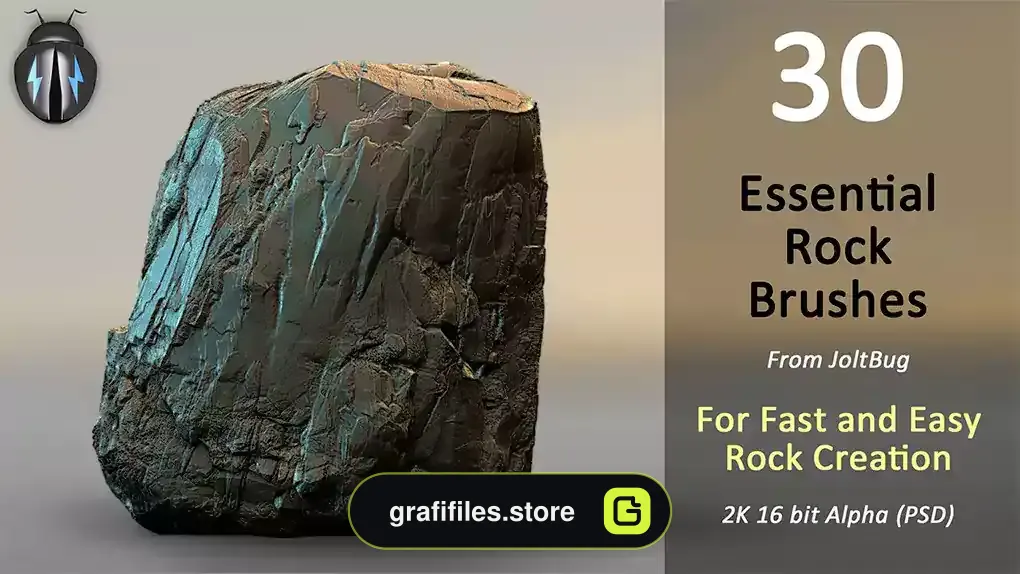 براش و آلفا سنگ Essential Rock Brushes Vol1