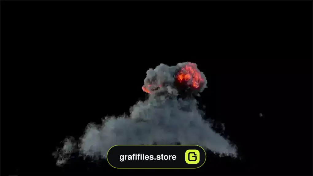 دانلود فوتیج آلفا انفجار Explosion On Alpha Channel