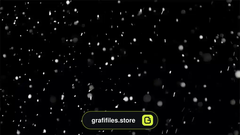 فوتیج بارش برف Falling Snowflakes