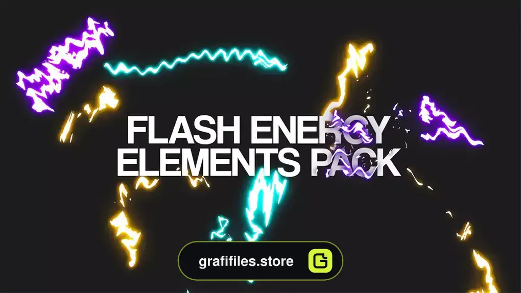 پروژه افترافکت افکت کارتونی انرژی Flash Energy Elements Pack