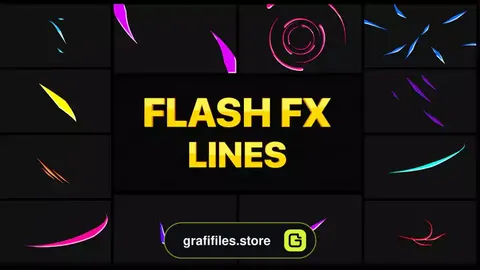 پروژه افترافکت افکت کارتونی Flash FX Lines