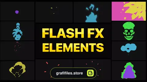 پروژه پریمیر افکت کارتونی Flash FX Pack 11