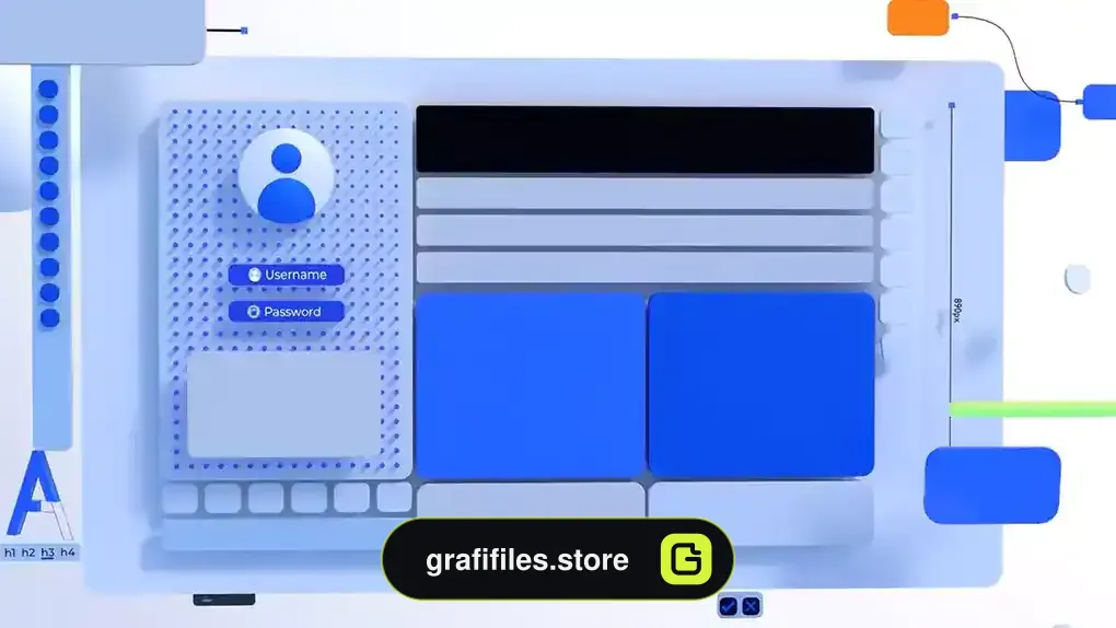پروژه لوگو موشن افترافکت Floating UI Logo Reveal